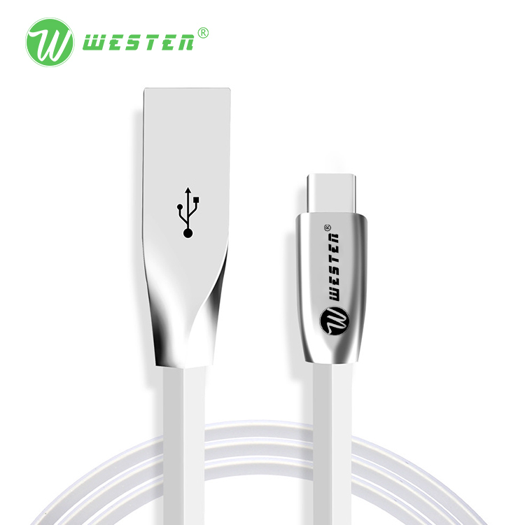 WTDC-05 zinc alloy shell micro usb fast charging cable