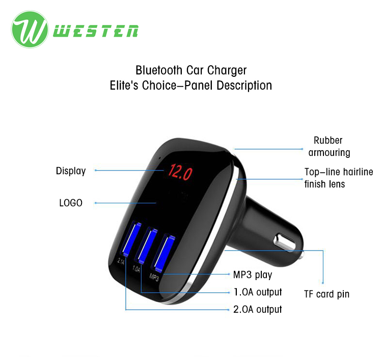 Car Charger with Bluetooth