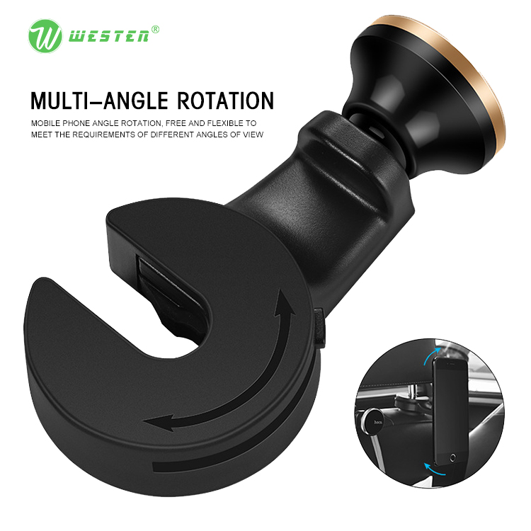 WTRH-01 backseat magnetic car holder hanger multi-functional rear hook