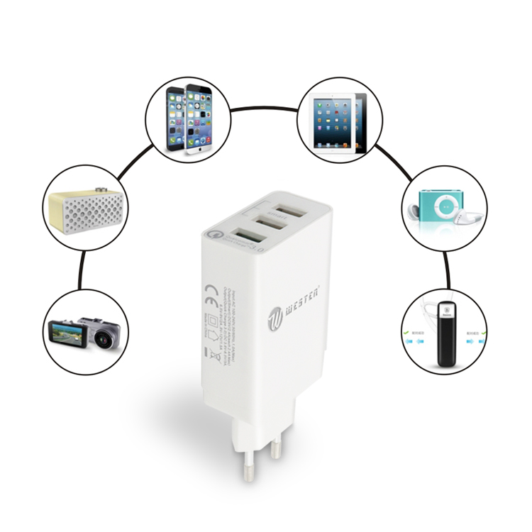 3 Port Cellphone Bulk Charger