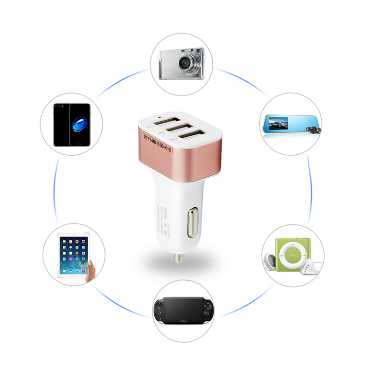 3 Port Car Charger