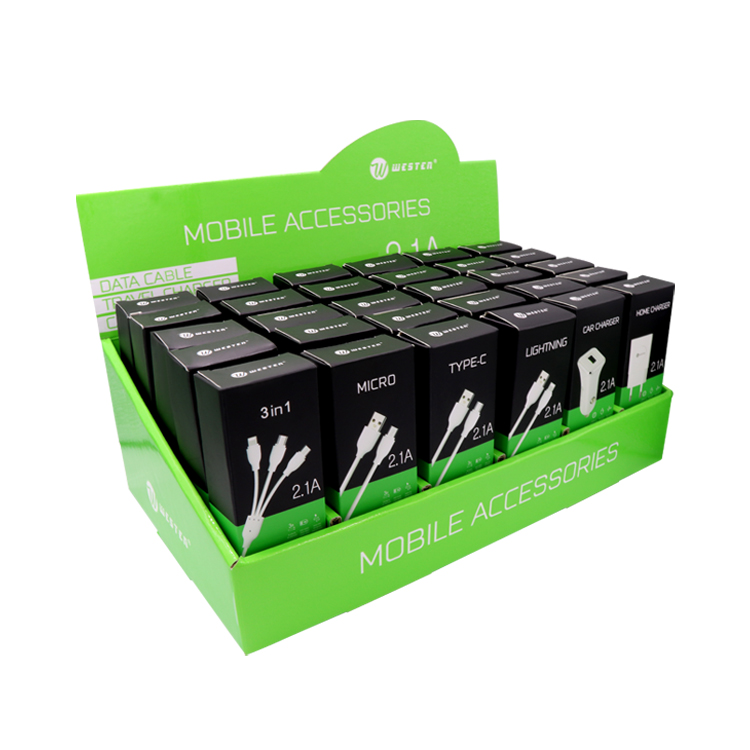 2019 New Arrival WTTB-05 Paper Display Box packed Micro/TypeC/Lightning Cable an 2019 New Arrival WTTB-05 Paper Display Box packed Micro/TypeC/Lightning Cable an